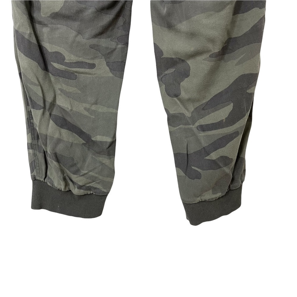 Splendid Camo Jogger Pants Size Large Relaxed Fit High Waist Green - Picture 6 of 9
